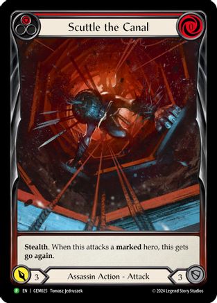 Scuttle the Canal (Red) (GEM025) - GEM Pack 1 Rainbow Foil