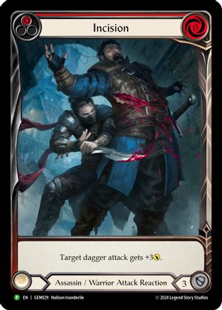 Incision (Red) (GEM029) - GEM Pack 1 Rainbow Foil