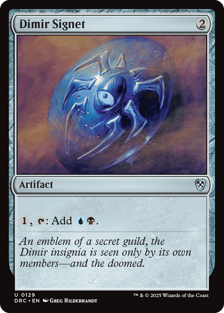 Dimir Signet (-129) - Commander: Aetherdrift