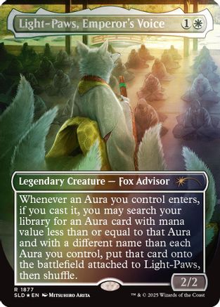 Light-Paws, Emperor's Voice (Rainbow Foil) (SLD-1877) - Secret Lair Drop Series