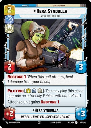 Hera Syndulla - We've Lost Enough (045/262) - Jump to Lightspeed