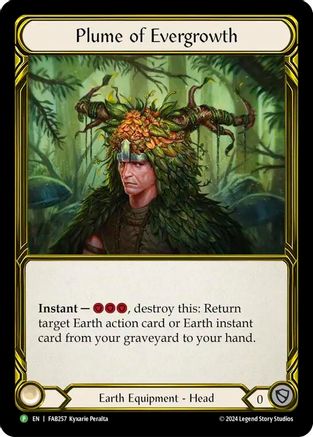 Plume of Evergrowth - FAB257 (FAB257) - Flesh and Blood: Promo Cards Cold Foil