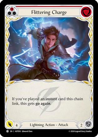Flittering Charge (Red) (AST010) - Armory Deck: Aurora