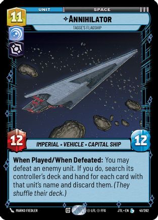 Annihilator - Tagge's Flagship (041/262) - Jump to Lightspeed