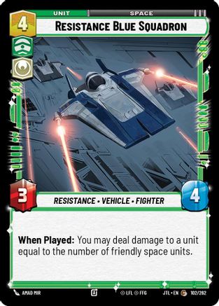 Resistance Blue Squadron (102/262) - Jump to Lightspeed