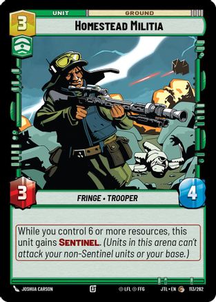 Homestead Militia (113/262) - Jump to Lightspeed