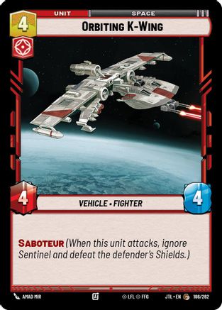 Orbiting K-Wing (166/262) - Jump to Lightspeed