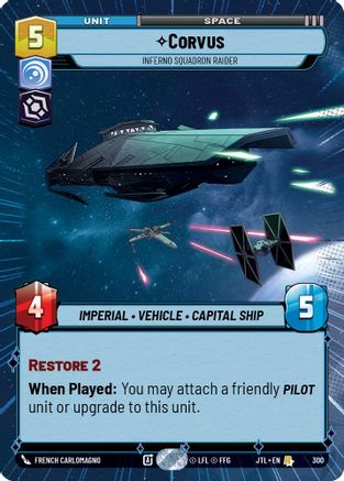 Corvus - Inferno Squadron Raider (Hyperspace) (300) - Jump to Lightspeed
