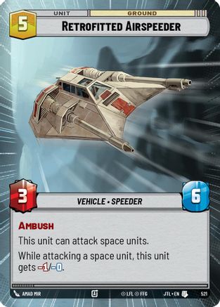 Retrofitted Airspeeder (Hyperspace) (521) - Jump to Lightspeed