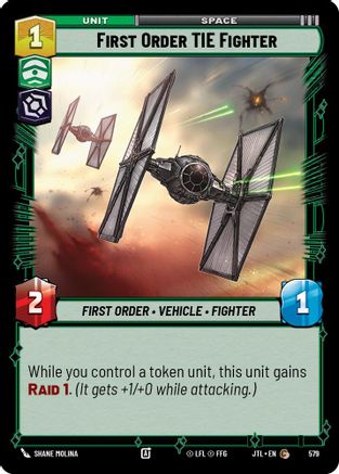 First Order TIE Fighter (Foil) (579) - Jump to Lightspeed Foil