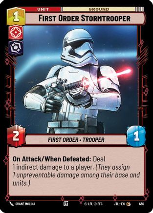 First Order Stormtrooper (Foil) (630) - Jump to Lightspeed Foil
