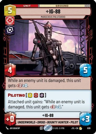 IG-88 - Murderous Phlutdroid (Foil) (639) - Jump to Lightspeed Foil