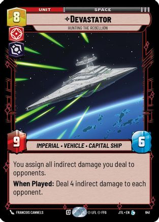 Devastator - Hunting the Rebellion (Foil) (641) - Jump to Lightspeed Foil