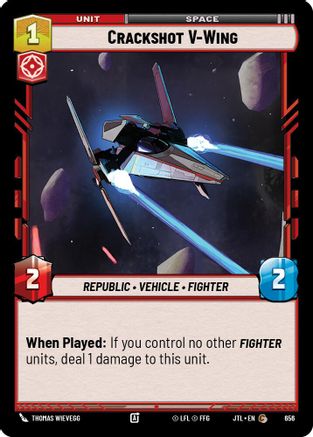 Crackshot V-Wing (Foil) (656) - Jump to Lightspeed Foil