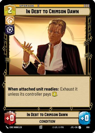 In Debt to Crimson Dawn (Foil) (690) - Jump to Lightspeed