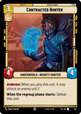 Contracted Hunter (Foil) (714) - Jump to Lightspeed Foil