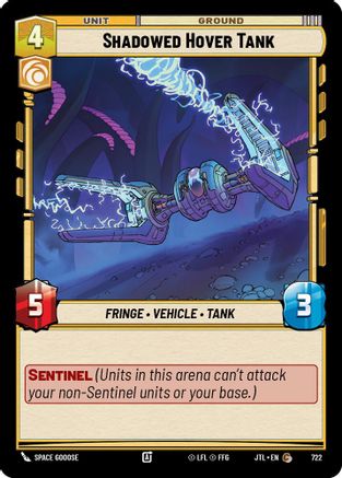 Shadowed Hover Tank (Foil) (722) - Jump to Lightspeed Foil