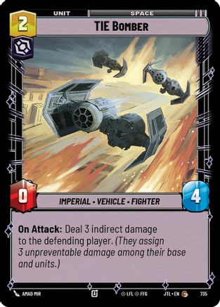 TIE Bomber (Foil) (735) - Jump to Lightspeed Foil