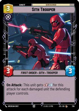 Sith Trooper (Foil) (736) - Jump to Lightspeed