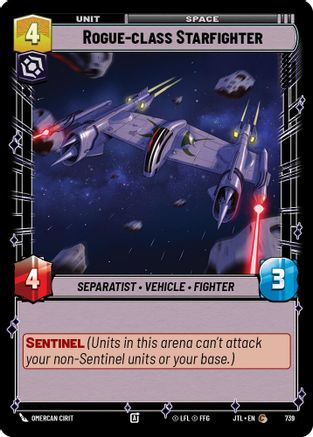 Rogue-class Starfighter (Foil) (739) - Jump to Lightspeed