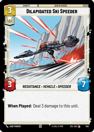 Dilapidated Ski Speeder (Foil) (746) - Jump to Lightspeed Foil