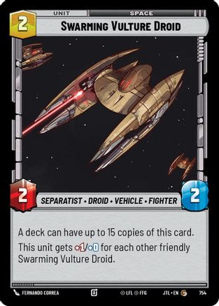 Swarming Vulture Droid (Foil) (754) - Jump to Lightspeed Foil