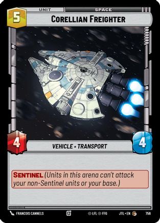 Corellian Freighter (Foil) (756) - Jump to Lightspeed Foil