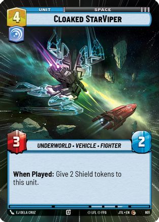Cloaked StarViper (Hyperspace Foil) (801) - Jump to Lightspeed Foil