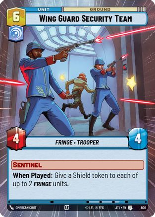 Wing Guard Security Team (Hyperspace Foil) (806) - Jump to Lightspeed Foil