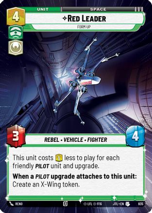 Red Leader - Form Up (Hyperspace Foil) (835) - Jump to Lightspeed Foil