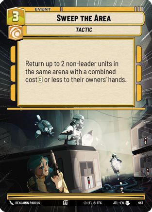 Sweep the Area (Hyperspace Foil) (967) - Jump to Lightspeed Foil
