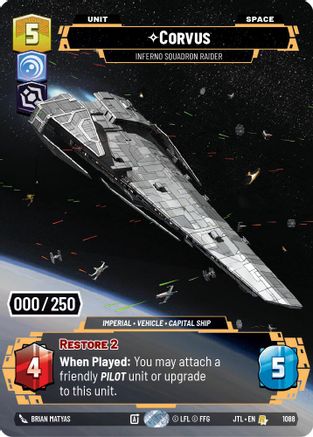 Corvus - Inferno Squadron Raider (Serialized) (1088) - Jump to Lightspeed
