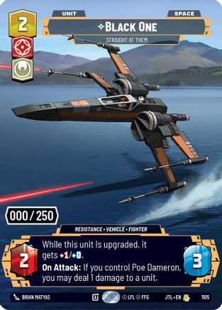 Black One - Straight At Them (Serialized) (1105) - Jump to Lightspeed Foil