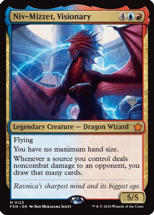 Niv-Mizzet, Visionary (PPDSK-123) - Promo Pack: Duskmourn: House of Horror Foil