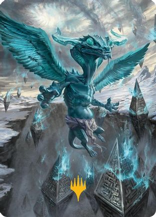 Ugin, Eye of the Storms Art Card (47/54) (Gold-Stamped) (AATDM-047) - Art Series: Tarkir: Dragonstorm