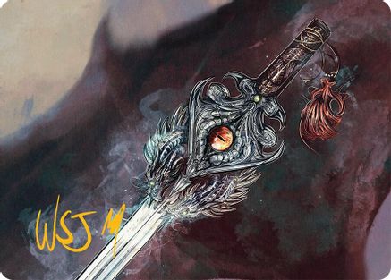 Dragonfire Blade Art Card (40/54) (Gold-Stamped Signature) (AATDM-040) - Art Series: Tarkir: Dragonstorm