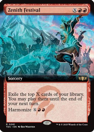 Zenith Festival (Extended Art) (TDC-081) - Commander: Tarkir: Dragonstorm
