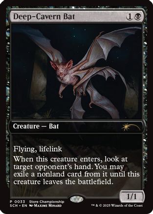 Deep-Cavern Bat (GAME-033) - Game Day & Store Championship Promos