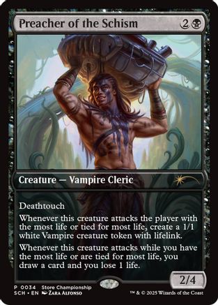 Preacher of the Schism (GAME-034) - Game Day & Store Championship Promos