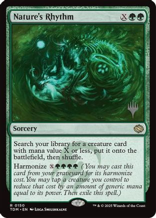 Nature's Rhythm (PPTDM-150) - Promo Pack: Tarkir: Dragonstorm Foil