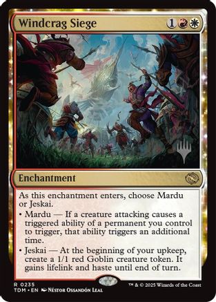 Windcrag Siege (PPTDM-235) - Promo Pack: Tarkir: Dragonstorm Foil