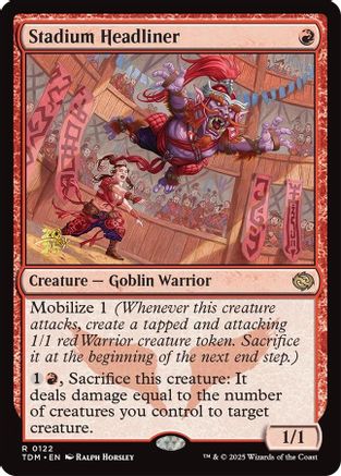 Stadium Headliner (PRE-122) - Prerelease Cards Foil