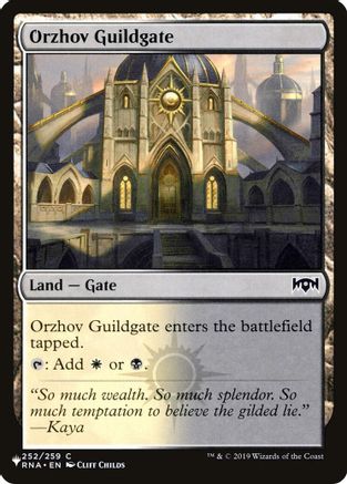 Orzhov Guildgate (252) (LIST-252) - The List Reprints