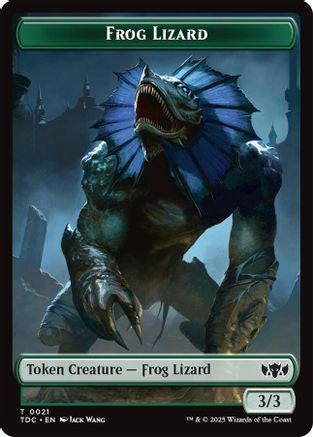 Frog Lizard // Dragon (0014) Double-Sided Token (TDC-21 // 14) - Commander: Tarkir: Dragonstorm