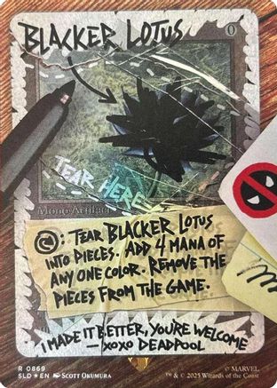 Blacker Lotus (Rainbow Foil) (SLD-869) - Secret Lair Drop Series Foil