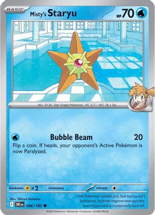 Misty's Staryu 46 - SV10 Destined Rivals Reverse Holofoil