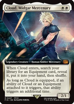 Cloud, Midgar Mercenary (Extended Art) (FIN-427) - FINAL FANTASY Foil