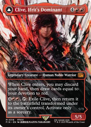Clive, Ifrit's Dominant (Borderless) (0318) (FIN-318) - FINAL FANTASY