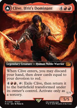 Clive, Ifrit's Dominant (Extended Art) (FIN-458) - FINAL FANTASY Foil