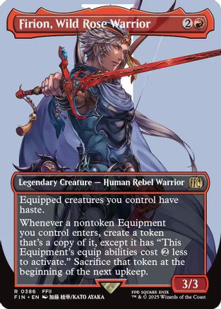 Firion, Wild Rose Warrior (Borderless) (FIN-386) - FINAL FANTASY